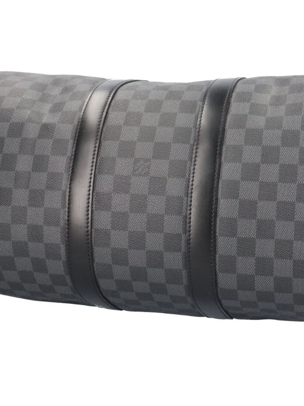 Louis Vuitton Keepall Bandouliere 45 Damier Graphite Boston Bag Canvas Black